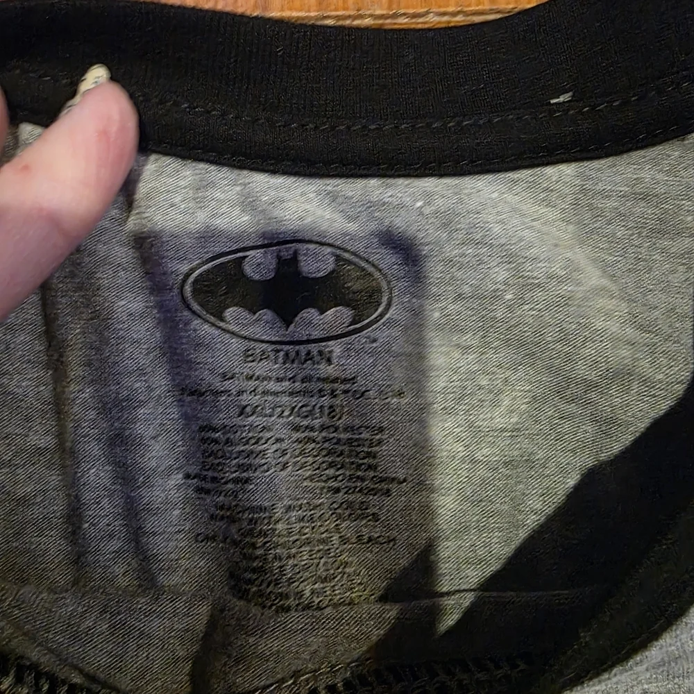 Batman Gray and Black Logo Shirt